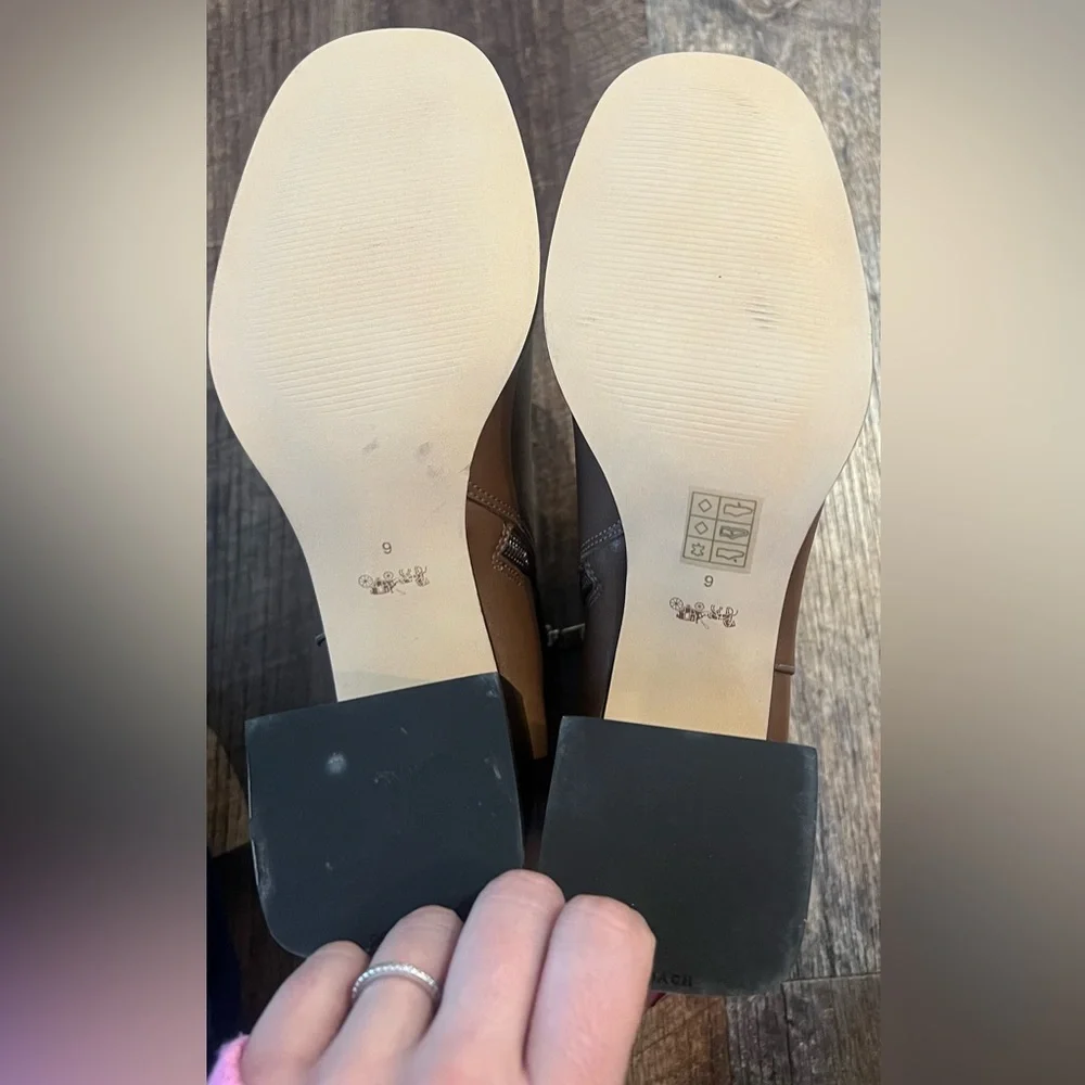 Coach Tan Ankle Booties - Picture 4 of 5